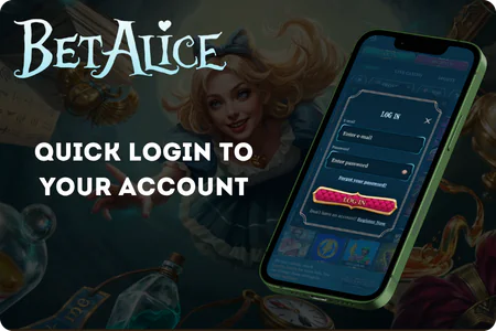 Quick login to your account BetAlice